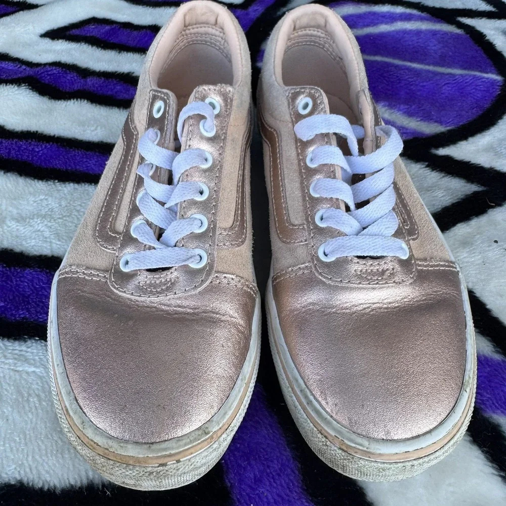 Size 3y - ‎ VANS Ward Metallic Rose Gold girls
